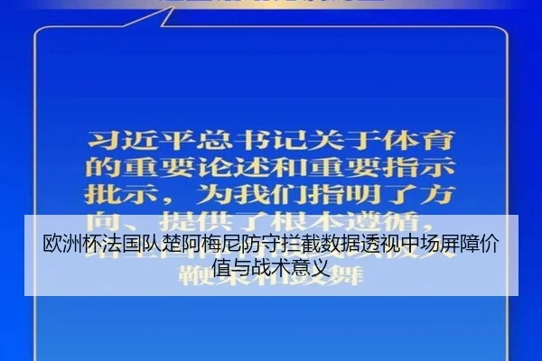 欧洲杯法国队楚阿梅尼防守拦截数据透视中场屏障价值与战术意义